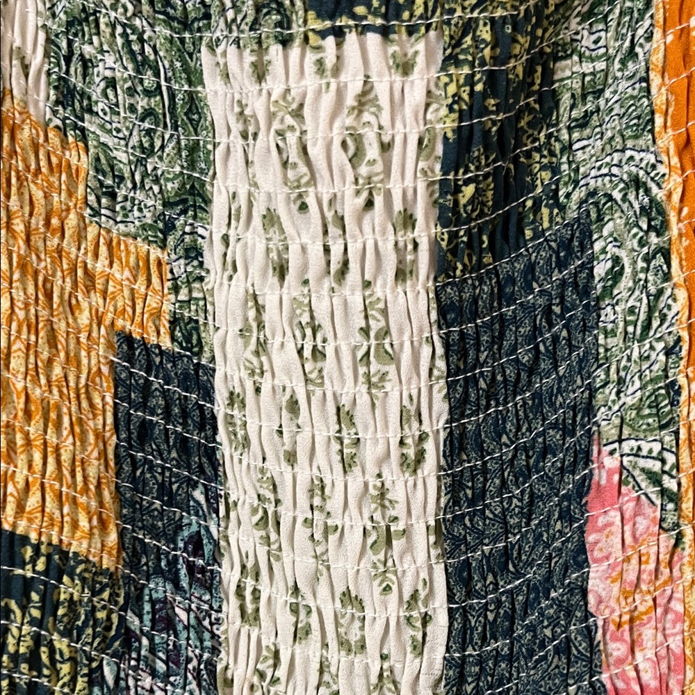 Bohemian Patchwork Maxi Dress - image 3